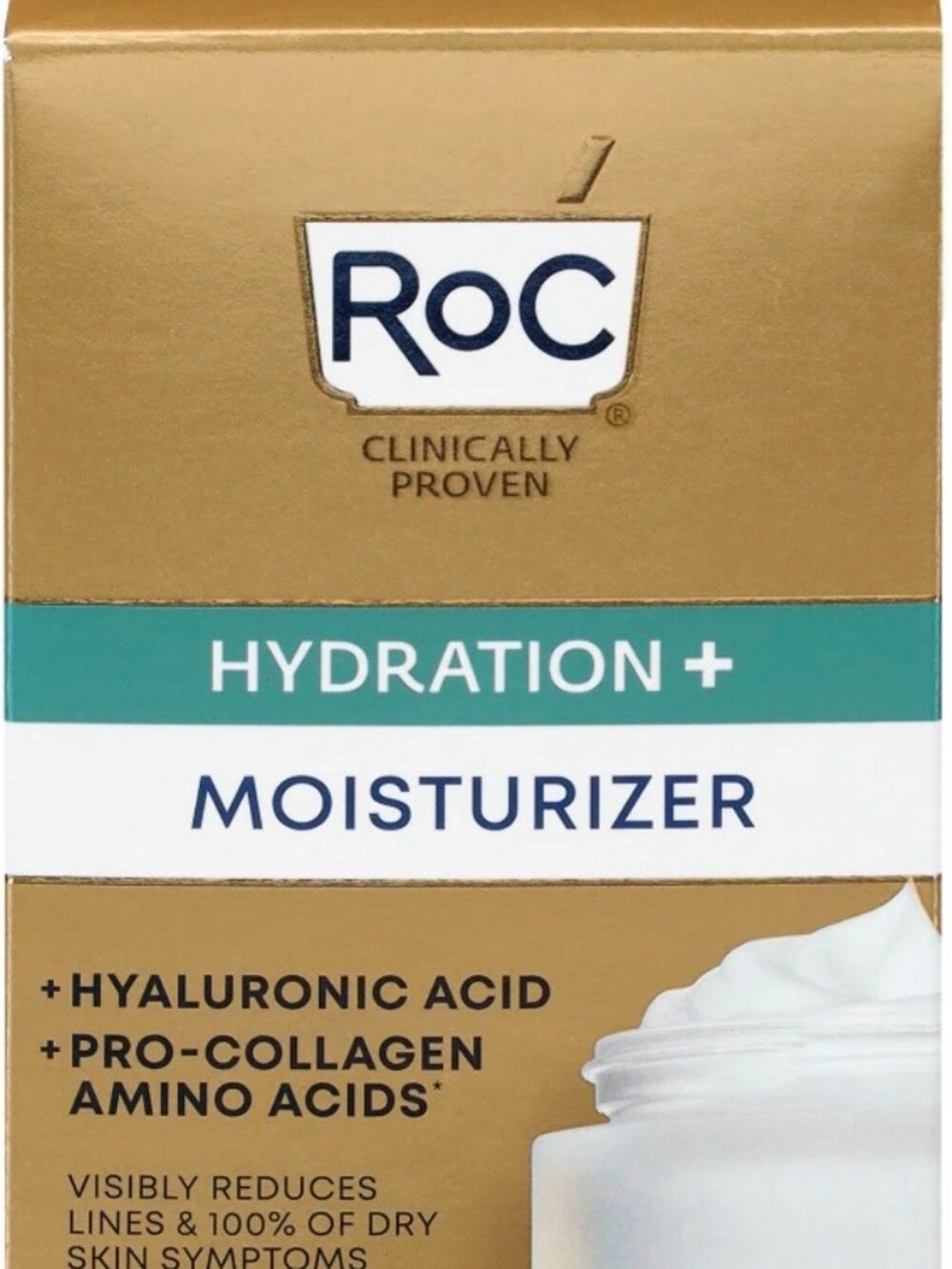 RoC Hydration+ Moisturizer, with Hyaluronic Acid and Collagen Proteins, 1.7oz